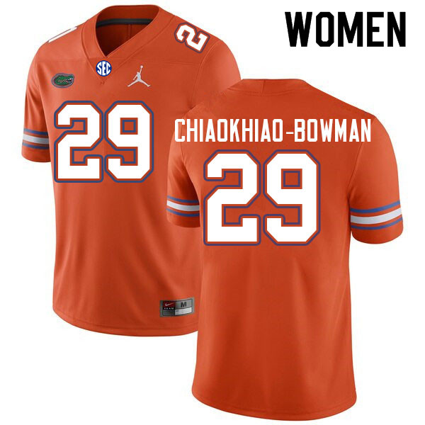 Women #29 Thai Chiaokhiao-Bowman Florida Gators College Football Jerseys Sale-Orange - Click Image to Close